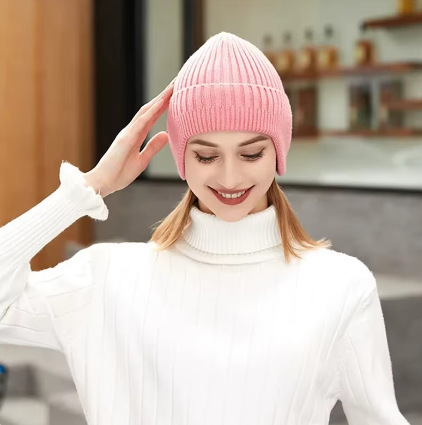 Casquette d'hiver à oreillettes pour Femmes,