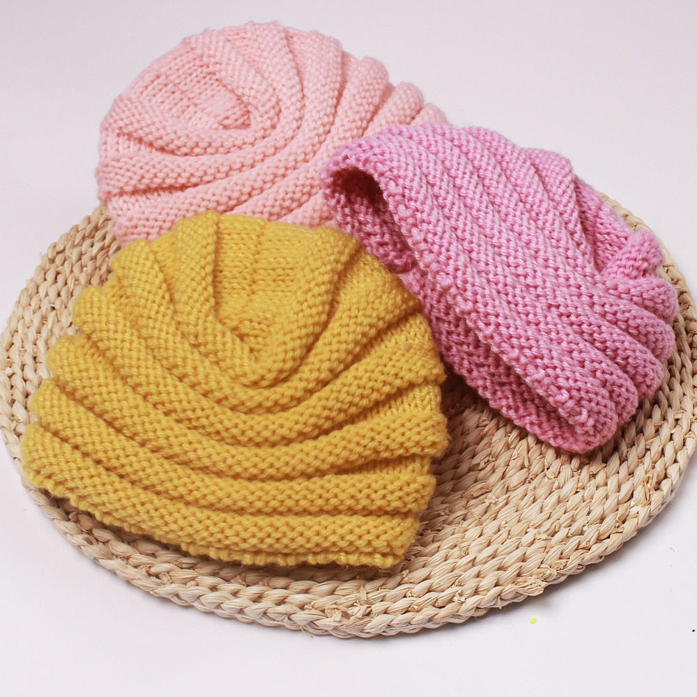 Bonnet d'hiver en tricot pour filles